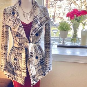 Zara Classic Plaid Winter Coat